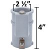 4" Cycolac Perma-Socket for 1.9" Ladder Rail