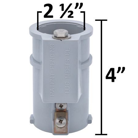 4" Cycolac Perma-Socket for 1.9" Ladder Rail