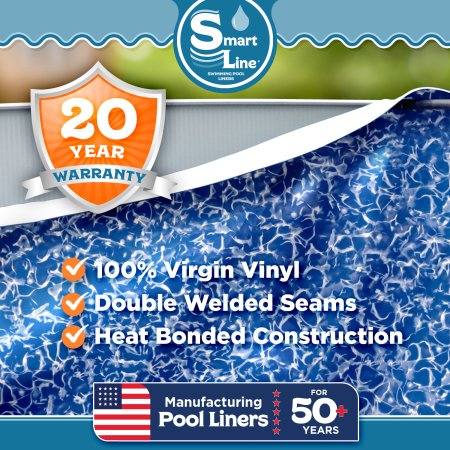 SmartLine&reg; 21' x 41' Oval Sunlight Overlap Liner - 54" H (Various Gauges)