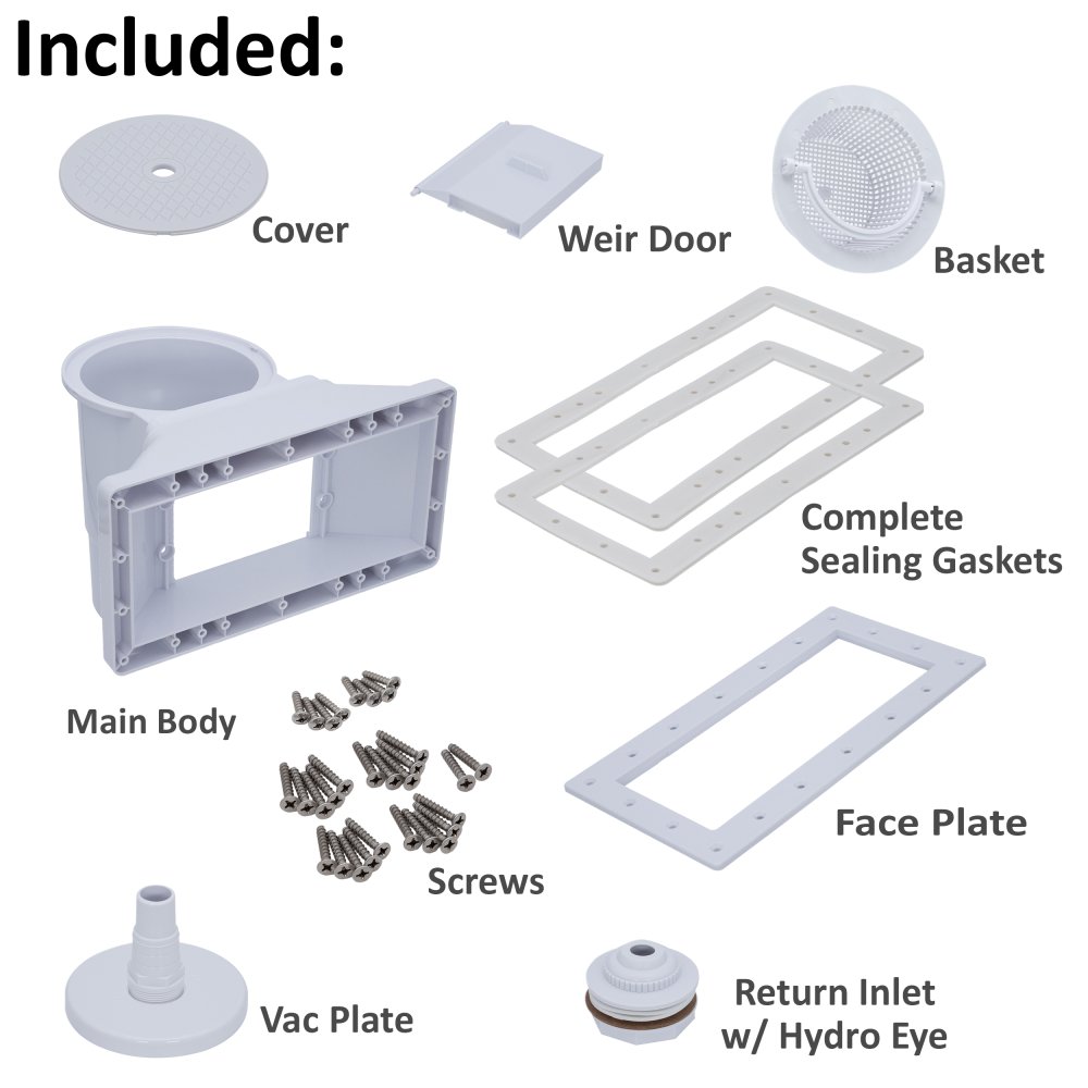Rx Clear&reg; Wide-Mouth Skimmer for Above Ground Swimming Pools