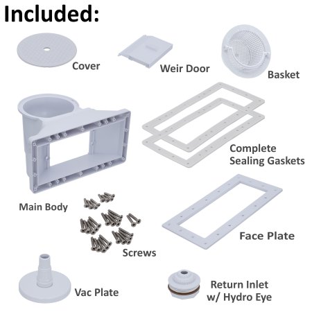 Rx Clear&reg; Wide-Mouth Skimmer for Above Ground Swimming Pools