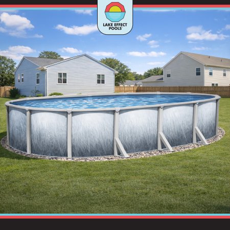 Bermuda by Lake Effect Pools® Oval Above Ground 48" Pool Complete