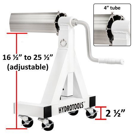 HydroTools&trade; Commercial Quality Inground Pool Solar Reel System w/ Adjustable Height (Various Widths)