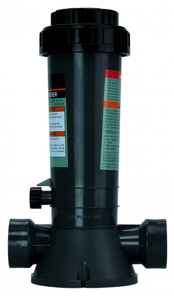 Side View Of Rx Clear® Above Ground Automatic Chlorinator