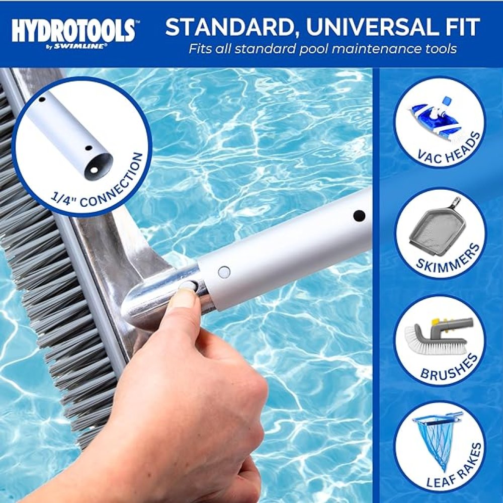 HydroTools™ by Swimline® 3-Piece Adjustable Telescopic Pole 4' - 12'