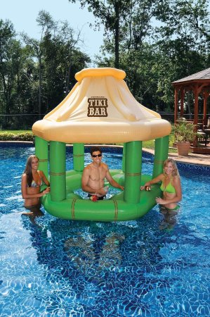 Swimline®  Tropical Inflatable Swim Up Tiki Bar