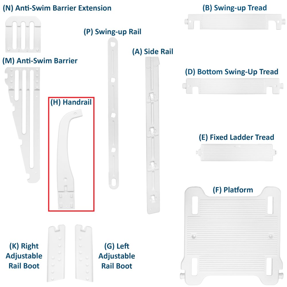 Aqua Select® A-Frame Swing Up & Lock Ladder Replacement Parts