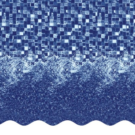 SmartLine® Oval Blue Wave Overlap Liner 48" / 52" 25 Gauge (Various Sizes)