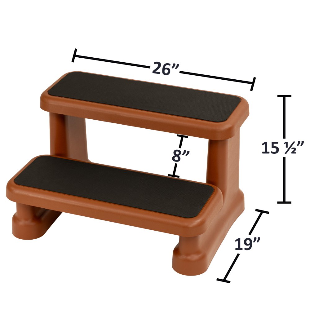 Aqua Select® Soft Touch Anti-Slip Spa Steps - Sequoia