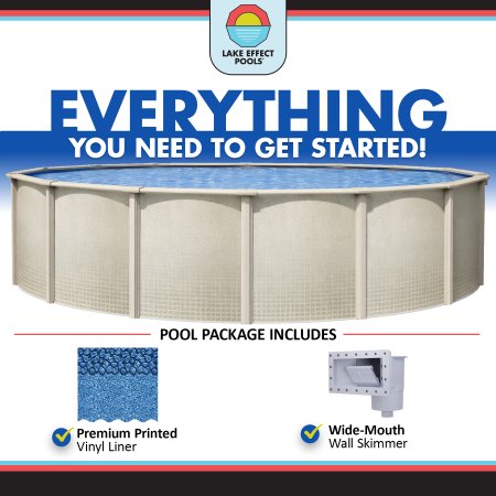 Impressions by Lake Effect Pools® Round Above Ground Pool Kit