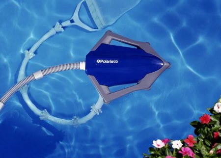 Polaris® 65 Pressure Side Above Ground Automatic Pool Cleaner In Pool