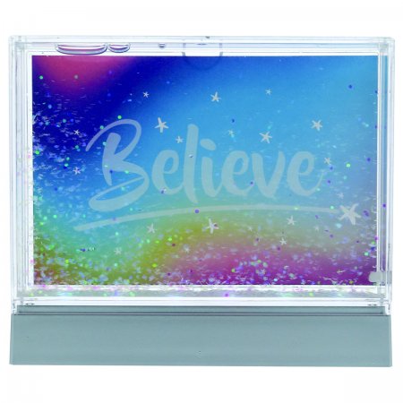 Color Changing<BR>Light Up Glitter<BR> Photo Frame