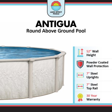 Antigua by Lake Effect Pools® Round Above Ground Pool Kit