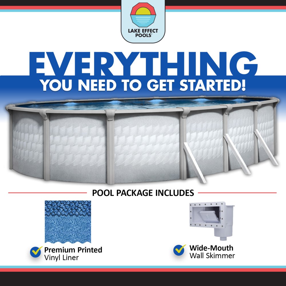 Testudo by Lake Effect Pools® Oval Above Ground Pool Kit