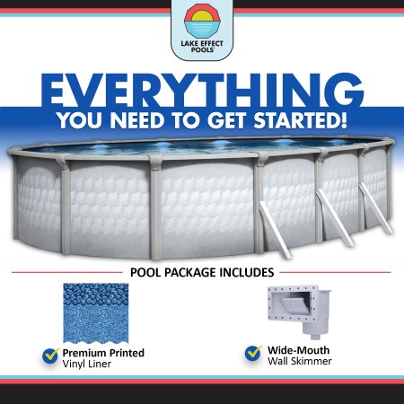 Testudo by Lake Effect Pools® Oval Above Ground Pool Kit