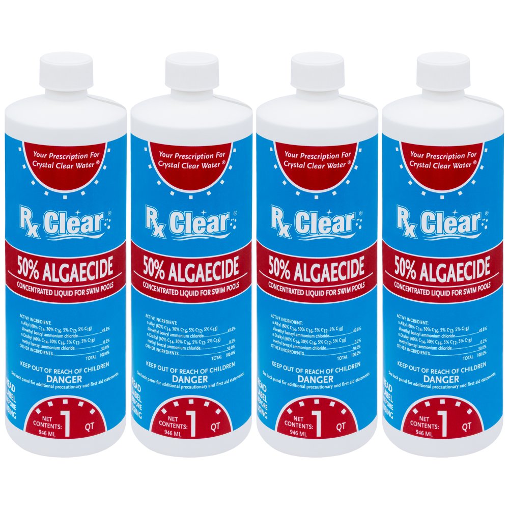 Rx Clear&reg; Swimming Pool Algaecide 50 Plus (Various Quantities)