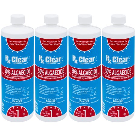 Rx Clear&reg; Swimming Pool Algaecide 50 Plus (Various Quantities)