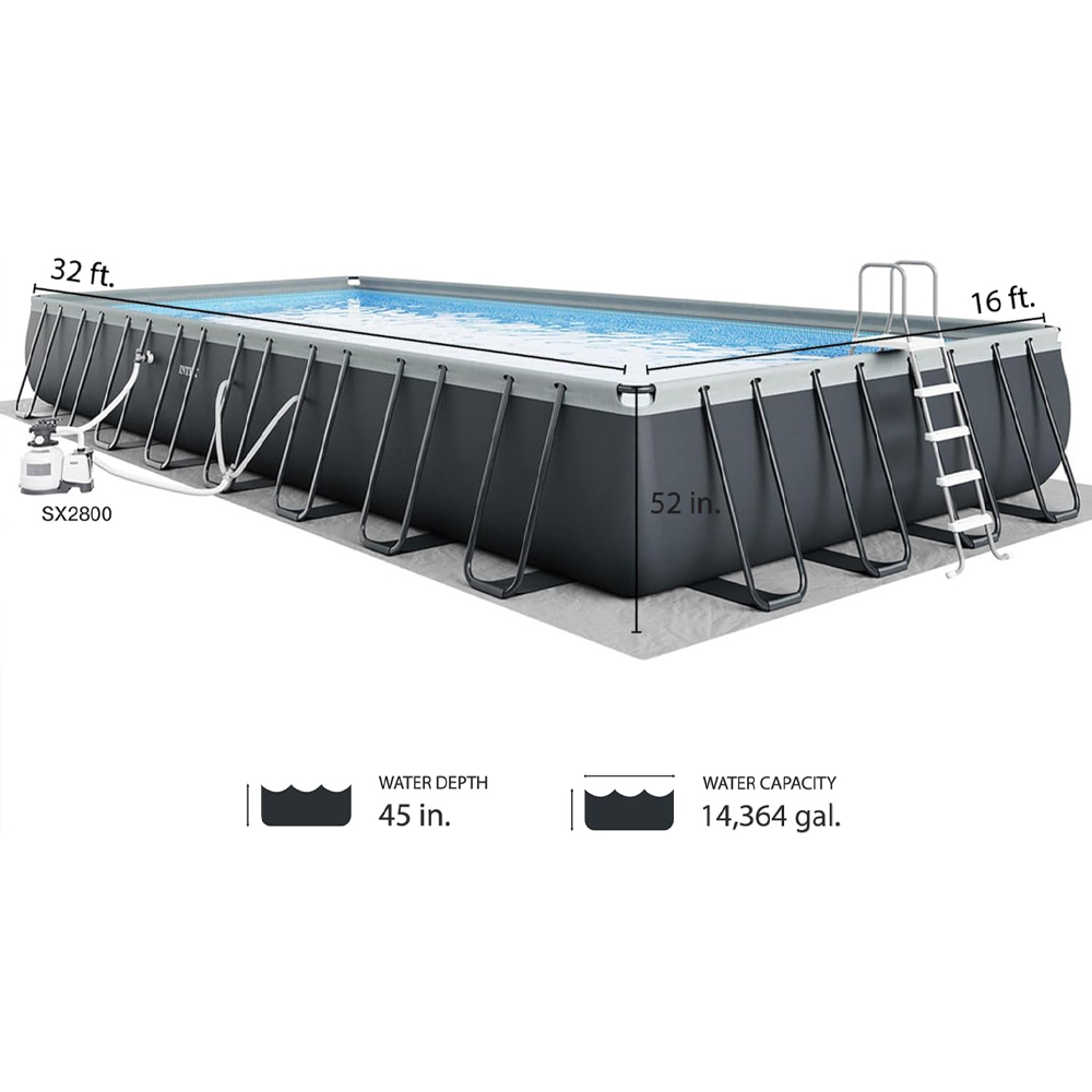 Intex&reg; 16' x 32' Rectangular Ultra XTR Frame&trade; Pool - 52" Wall
