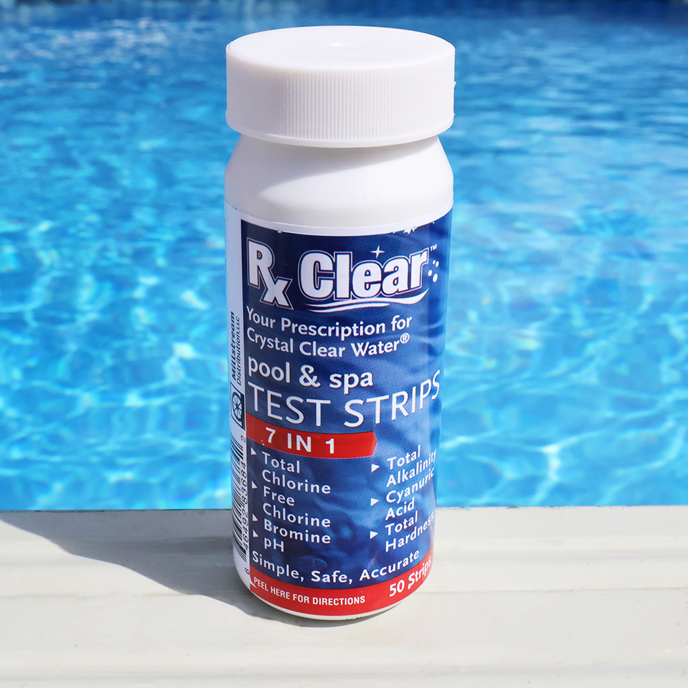 Rx Clear&reg; 7-in-1 Pool Test Strips - 50 Count