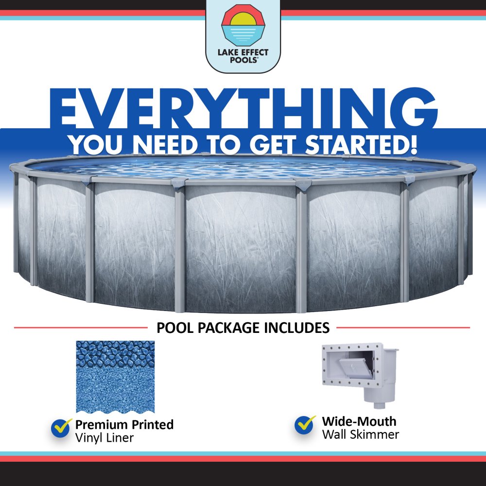 Bermuda by Lake Effect Pools® Round Above Ground Pool Complete