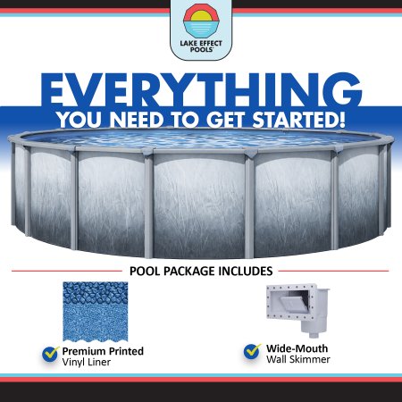 Bermuda by Lake Effect Pools® Round Above Ground Pool Complete