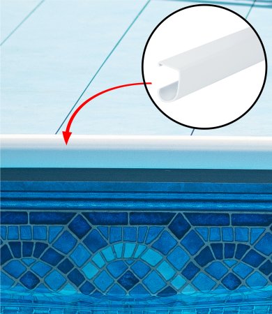 Coping Sections for use with Kayak Pools&reg; -1 ¼" x 8'  (Various Kit Sizes)