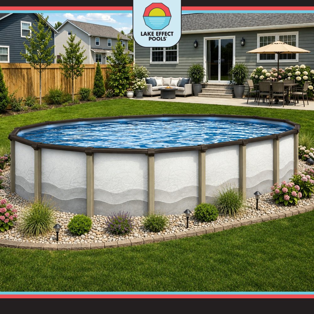 Cozumel by Lake Effect Pools® Oval Above Ground Pool Kit