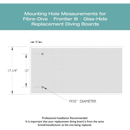 8' Fibre-Dive Board - Radiant White