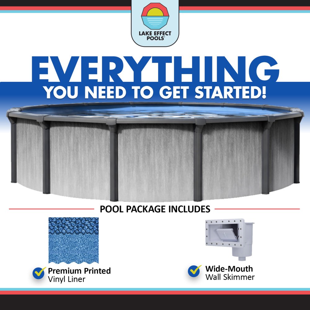 Lanai by Lake Effect Pools® Round Above Ground Pool Kit