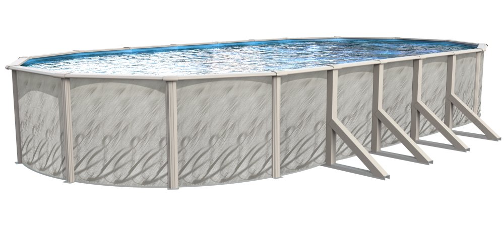 Lake Effect Pools® Meadows Reprieve Oval Above Ground Pool Kit