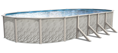 Lake Effect Pools® Meadows Reprieve Oval Above Ground Pool Kit