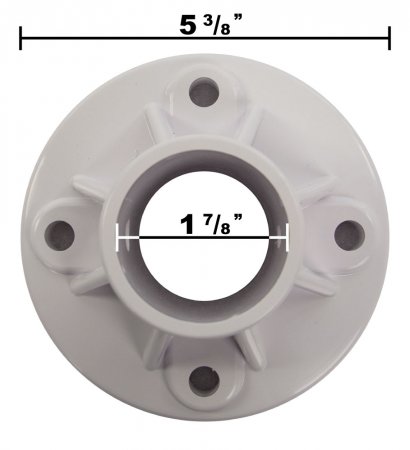 Plastic Pool Slide Deck Flanges w/ Anchor