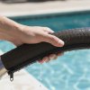 Pool Hand Grip in Brown, close up photo