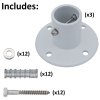 Aqua Select® Aluminum Slide Deck Flange w/ Flange Bolt (Various Options)