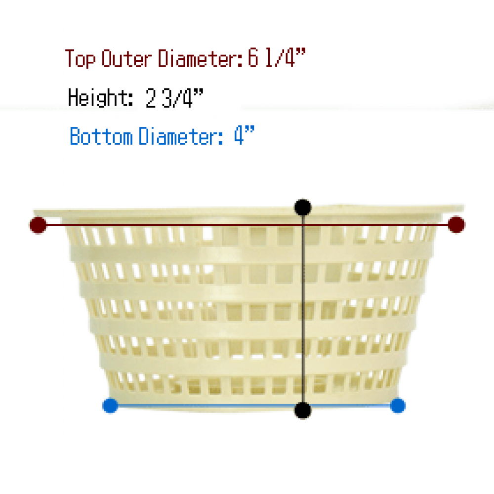 Swimline® Hydrotools 8928 Olympic Above Ground Pool Skimmer Basket Measurements