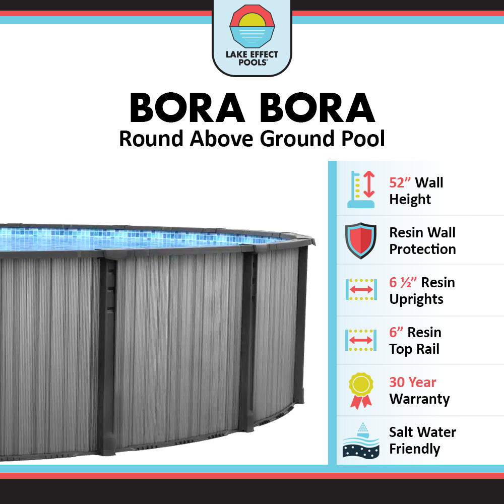 Bora Bora by Lake Effect Pools® Round Above Ground Pool Kit
