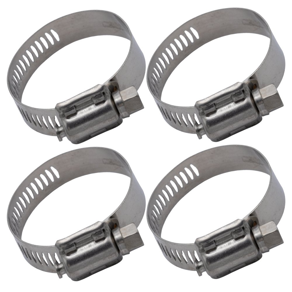 Stainless Steel Worm Gear Hose Clamps (Various Pack Sizes)
