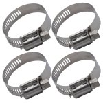 1 ¼”  Band Type Adjustable Hose Clamp - Set of 4