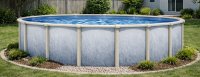 27' Round Bermuda Above Ground Pool Complete by Lake Effect®