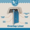 SmartLine® 18' Round Solid Blue Overlap Liner with Features