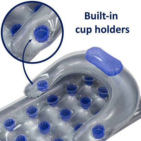 Aqua Select® Inflatable Chaise Lounger 66” - Deep Blue