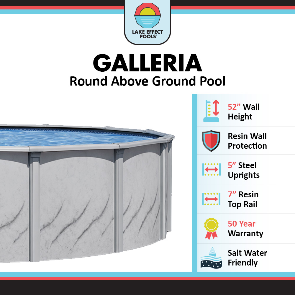 Galleria by Lake Effect Pools® Round Above Ground Pool Kit