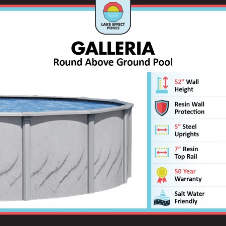 Galleria by Lake Effect Pools® Round Above Ground Pool Kit