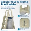 Aqua Select® A-Frame Swing Up & Lock Ladder for Above Ground Pools