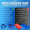 Swimline® Fabric Covered U-Seat Lounger Infographic