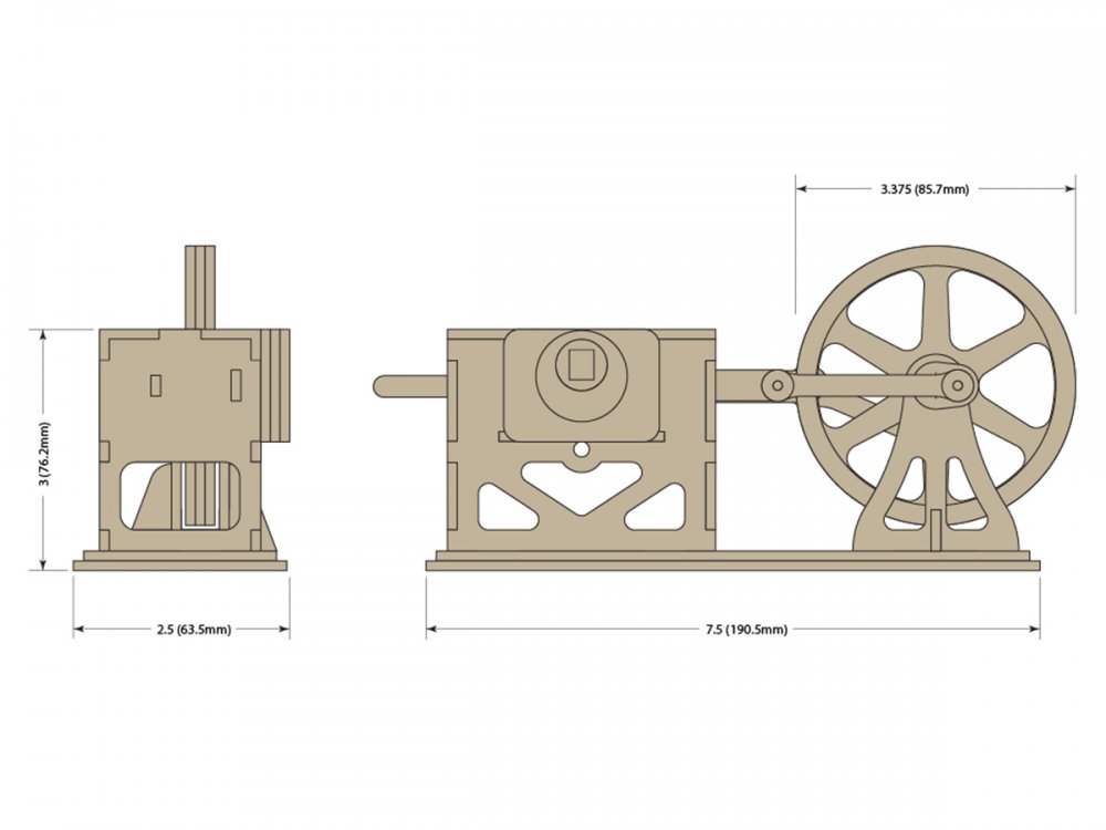 Air Powered <BR> Wood Engine Kit