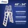 Vinyl Works Slide Lock Resin A-Frame Ladder with Barrier (Various Colors)