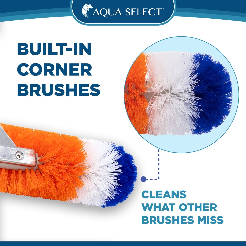 Aqua Select® 18 Inch 360° Brush For Swimming Pool Wall & Floor