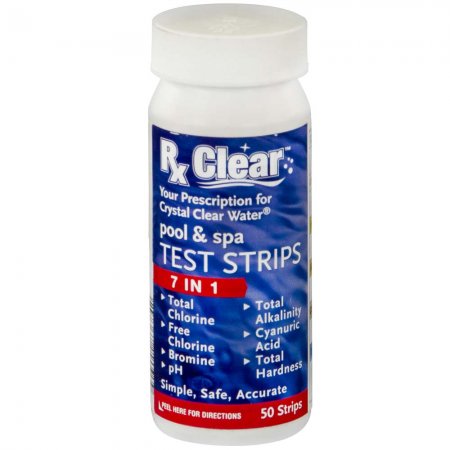 Rx Clear&reg; 7-in-1 Pool Test Strips - 50 Count