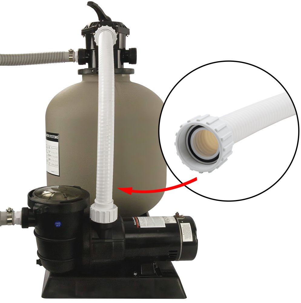 Rx Clear® Replacement PVC Hose for Rx Clear® Radiant Sand Filters (Various Filter Sizes)